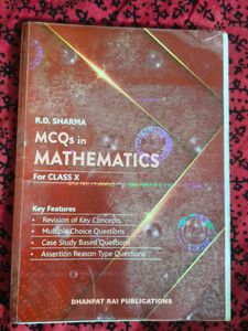 R.D. Sharma MCQs in Mathematics for Class X