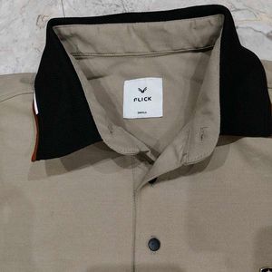 Men's Beige Polo Shirt