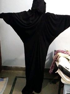 Elegant Black Abaya with Hijab