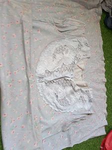 Floral Nightdress with Lace Collar