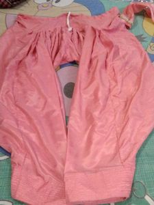 pink embroidered suit