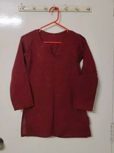 Maroon Kurta