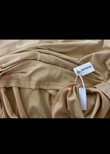Elegant Cream Long Sleeve Maxi Dress