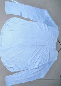 Comfortable Sky Blue Long Sleeve Top