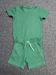 Green T-shirt and Shorts Set