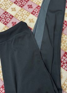 Women's Black &amp; Grey Track Pants