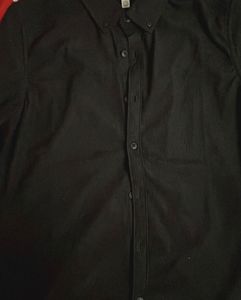 Classic Black Corduroy Shirt