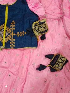 Pink Lehenga Choli Set for 11,12 year
