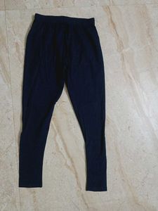 Navy Blue Cotton Leggings