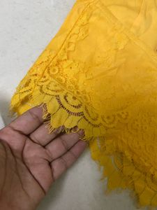 Yellow Lace Bralette Top