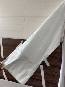 Emily Daniels White Button-Down Shirt