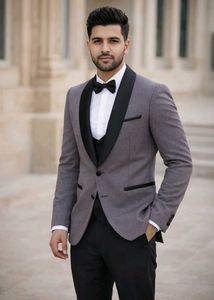 Grey Patterned Suit