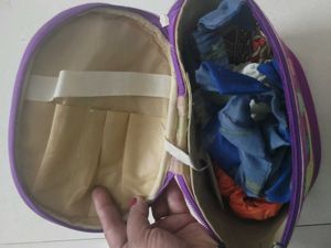 Purple Travel makeup box