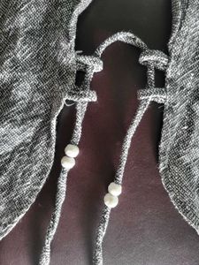 Grey Cropped Vest
