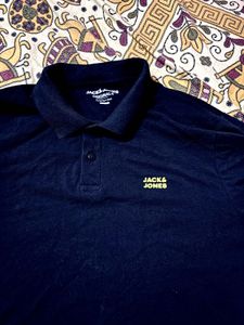 Jack &amp; Jones Navy Polo T-Shirt