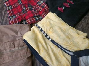 Yellow Printed Sleeveless Kurta 4 kurti combo