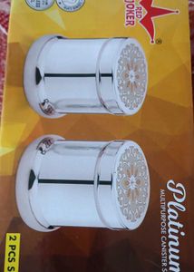 Decorative Silver Finish Containers