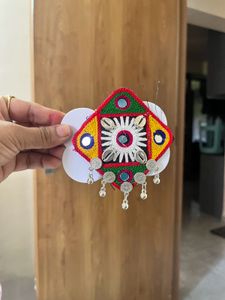 Handmade Indian Mirror Work Accessory