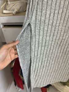 Gray Turtleneck Dress