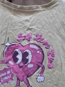 Cream Graphic T-Shirt