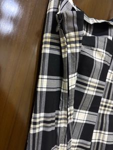 Black &amp; White Plaid Mini H&amp;M Dress/Brand new condi