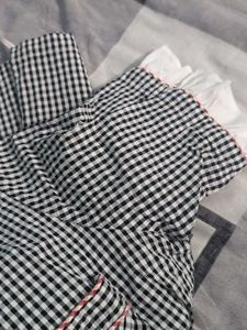 Cute Cherry Gingham Pajama Set