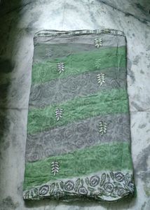 Green Floral kota Saree