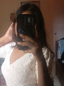 Crochet Knit Top - Mango