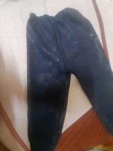 Dark Blue Patterned Pants