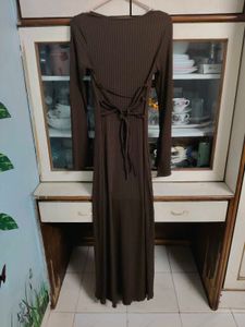 Ribbed Long Sleeve Maxi Dress