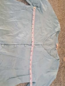 Light Blue Bell Sleeve top