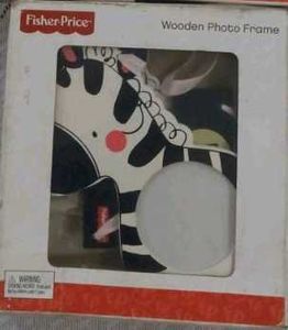 Fisher-Price Wooden Photo Frame Hanging Zebra
