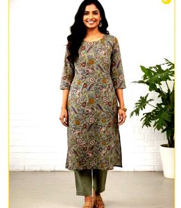 Melange flowered kurta