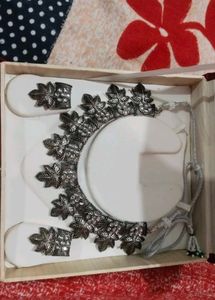 ✨ Navratri Special Oxidised Necklace Set