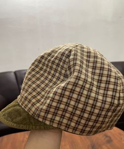 y2k Plaid Newsboy Cap