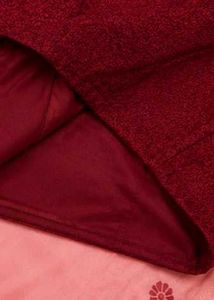Pink Cotton Silk Saree with Maroon Blouse