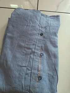 Men's Blue Checked Dress Shirt(new)