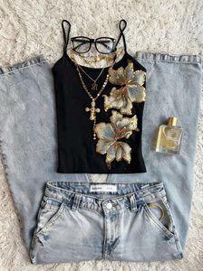 Embroidered Cami Top