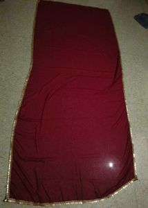 Elegant Maroon Dupatta with Sequins
