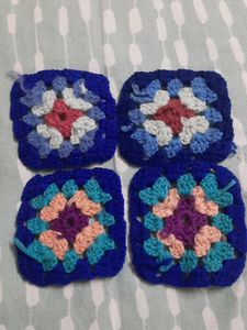 Granny Square Crochet Piece