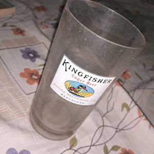Rare 1990s Kingfisher Lager beer glass