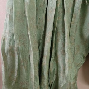 Tussar Silk Salwar &amp; Chiffon Dupatta