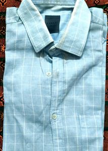 Light Blue Checked Formal Shirt