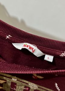Maroon "Believe" Graphic Sweatshirt