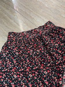 Floral Print Skater Skirt