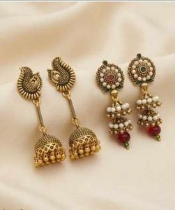Exquisite Peacock Jhumka Earrings