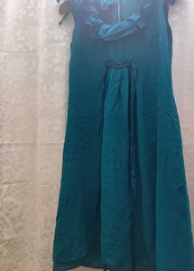 Teal Ruffled Dress