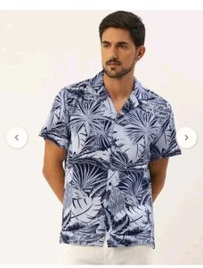 HANCOCK Tropical Print Shirt