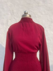 Chic Smocked Long Sleeve Dress