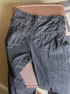 Striped Denim Jeans